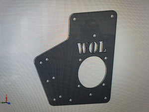 Hydraulic handbrake mounting plate