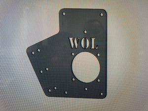 Hydraulic handbrake mounting plate