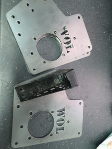 Hydraulic handbrake mounting plate